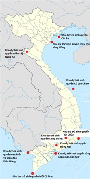 Các khu dự trữ sinh quyển thế giới tại Việt Nam